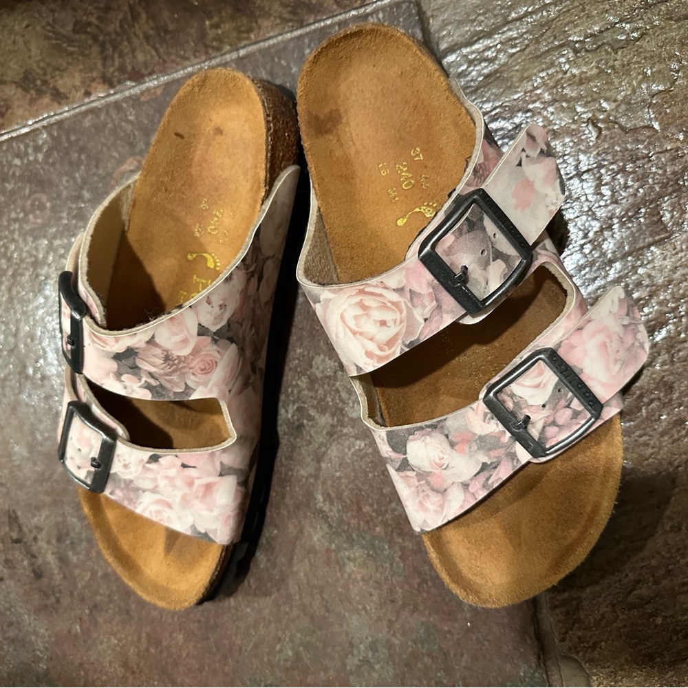Floral Pink Birkenstock Papillio Sandals